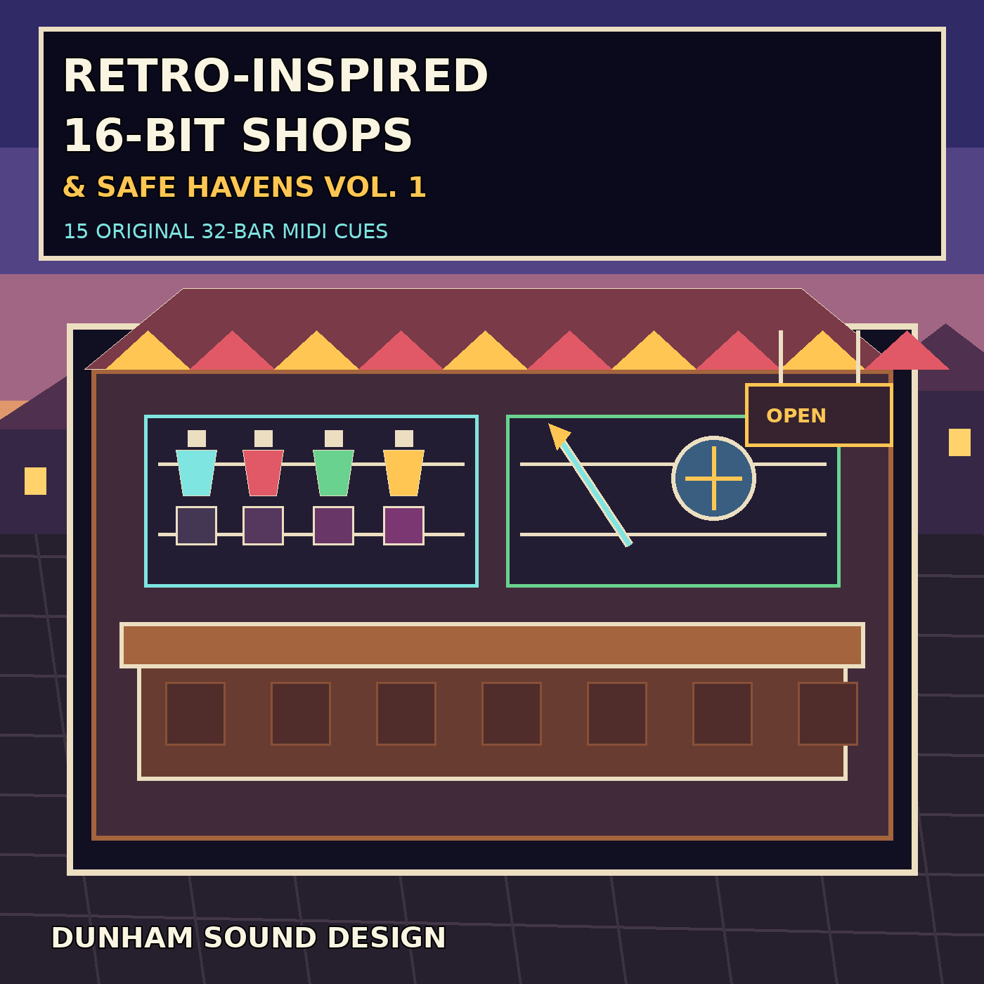 Retro-Inspired 16-Bit Shops & Safe Havens Vol. 1