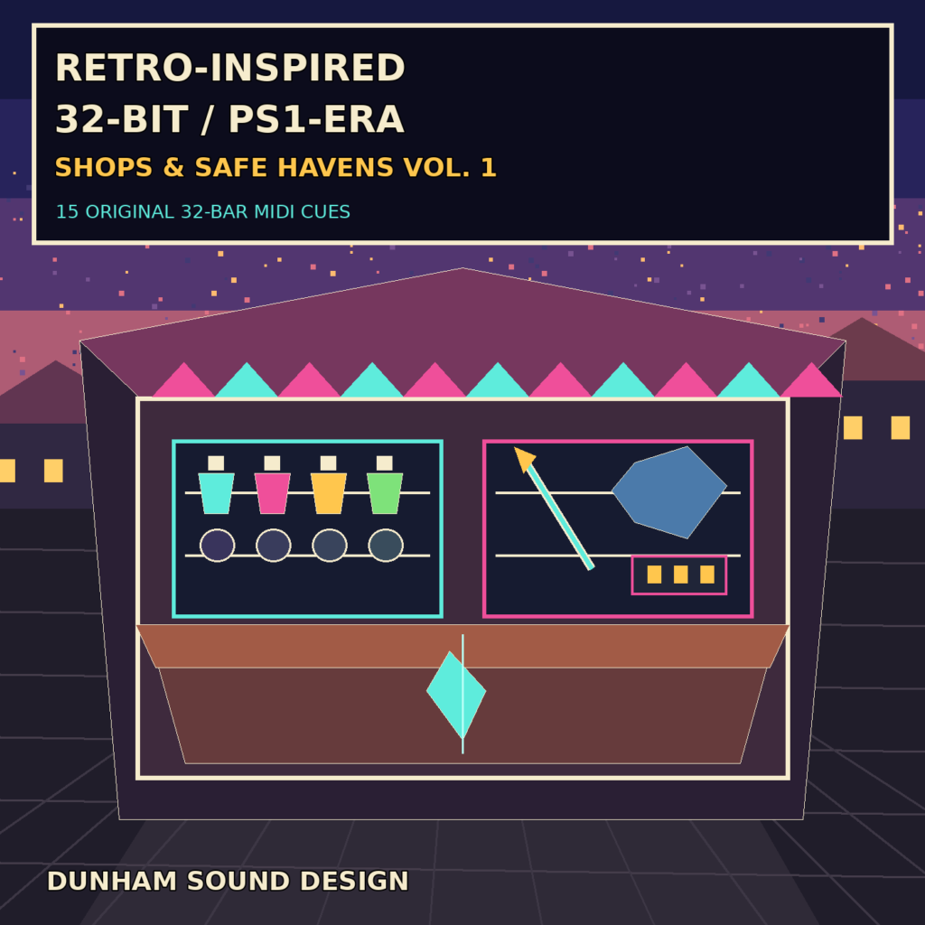 Retro-Inspired 32-Bit / PS1-Era Shops & Safe Havens Vol. 1 Cover 14 1024x1024