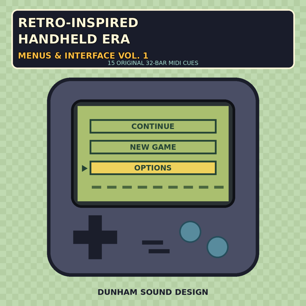 retro inspired handheld era menus & interface vol. 1 cover